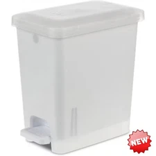   Brightroom 2.7gal Step Trash Can - Clear, Pedal-Operated, ...