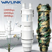 WAVLINK AC1200 AC600 Outdoor Range Extender WiFi Router Booster for 50-200m ip67