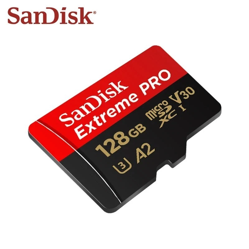 Tarjeta de memoria SanDisk Micro SD Extreme Pro 128 GB Clase 10 MicroSDXC A2 con adaptador Foto 3 de 4