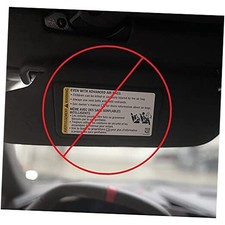 C8 Corvette Sunvisor Label Cover - Set of 4 Decals for 2020 Onyx Black - Knit