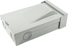 Fused A/C Disconnect Switch, Pull Out, Metal Box, 120/240VAC, 60-Amp, 1-Phase, 3