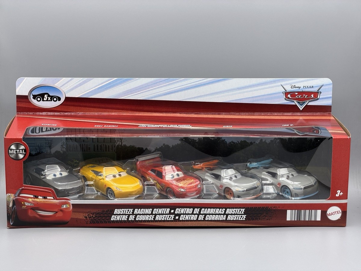 Disney Pixar Cars Rusteze Racing Center 5 Pack Diecast Sterling
