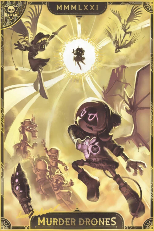 Murder Drones Mmmxxi Limited Edition Illustrated Poster