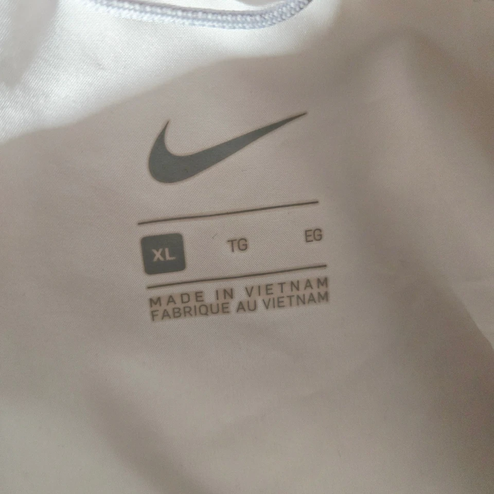 耐克跑步夹克白色轻便风衣学院风活动连帽拉链 XL — 第 3/4 张图片