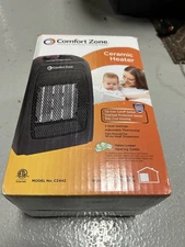 Comfort Zone CZ442E Personal Ceramic Energy save Heater, 1500W, Adjustable Therm
