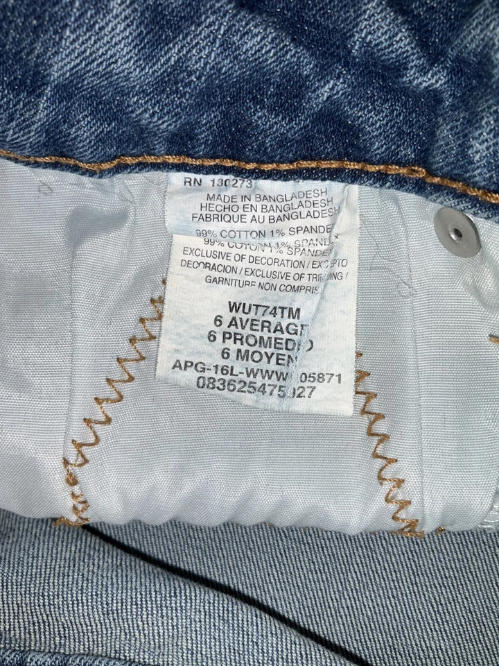 Pantalones de mezclilla para mujer Aura 6 azules Foto 4 de 4