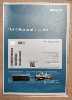 Siemens SIMATIC WinCC Advanced V20 Upgrade License 6AV2102-3AA02-4AK5