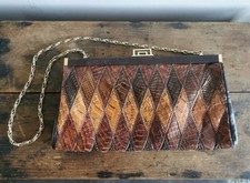 jane Shilton vintage snakeskin leather bag