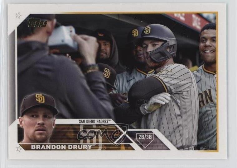 2023 Topps Series 1 SSP Image Variation Golden Mirror Brandon Drury #14 14lm