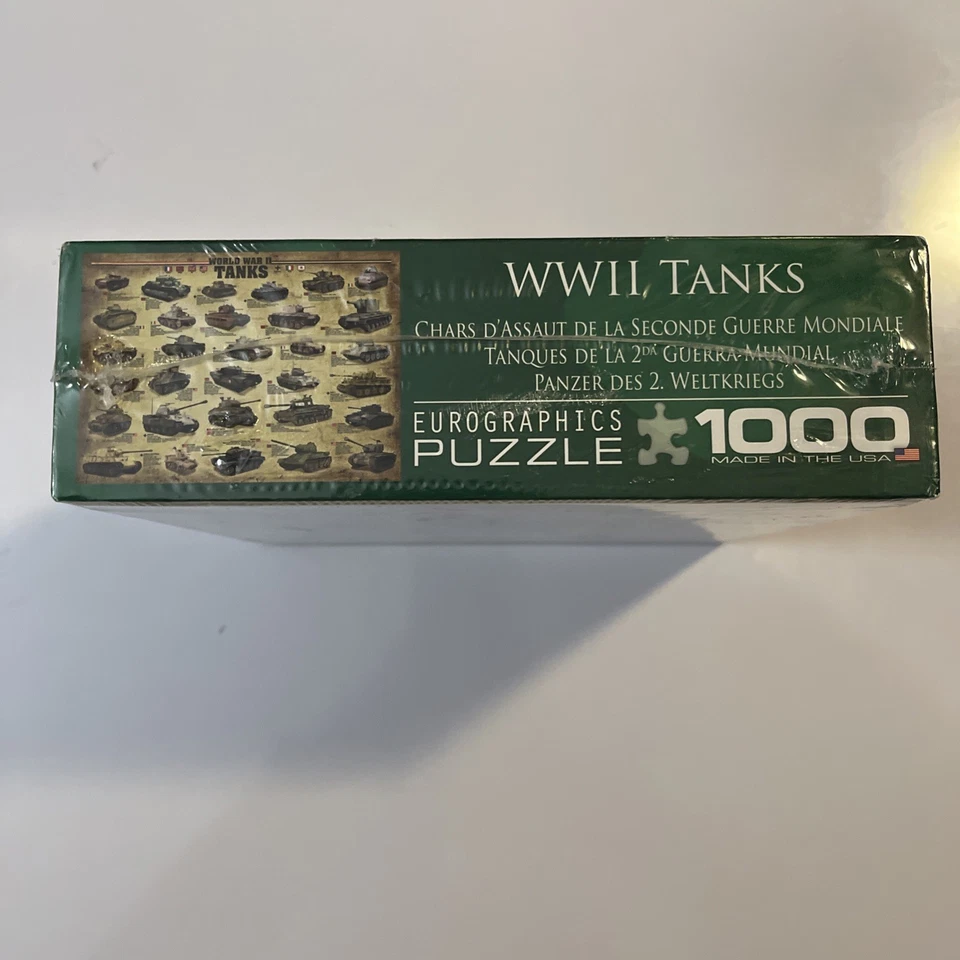 1000 Piece Jigsaw Puzzle World War II Tanks Eurographics USA Military NIB gift - Image 4 of 4