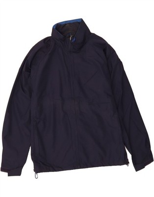 EDDIE BAUER Herren Regenjacke UK 40 Large dunkelblau Polyester BZ01