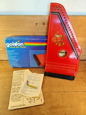 Goldon Musima Zither Musik Noten Kinderzither OVP Marktneukirchen DDR 1986 - Bild 1 von 4