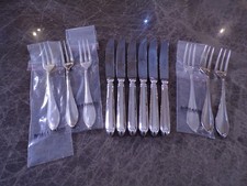 Robbe & Berking NAVETTE Obst/Dessertbesteck 6 Personen 12 Teile Silber 90er TOP