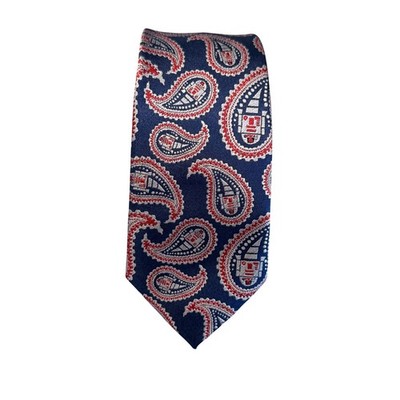 Star Wars Mens Navy Blue R2-D2 Paisley 100% Silk Necktie Tie Office Galactic