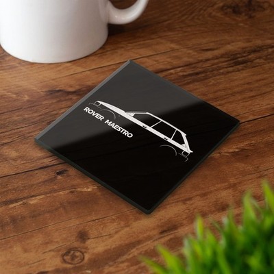 Austin Maestro Glasuntersetzer Set Silhouette Britisches Auto Geschenk LIZENZPRODUKT