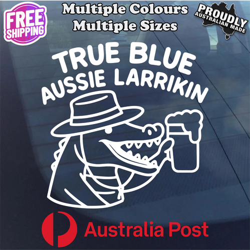 Aussie Larrikin Funny Vinyl Decal Sticker – Ute Car Laptop Window ...
