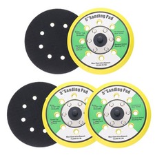 5" Hook and Loop Backing Sanding Pads with 5/16"-24 Thread, Y B 5Pcs
