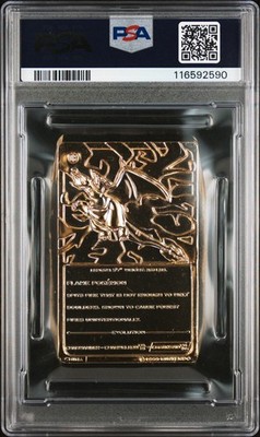 1999 gold charizard pokemon card value 1999 Burger King Pokemon Charizard Gold Card PSA 9 MINT ✨
