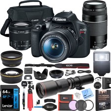 Canon EOS Rebel T7 DSLR Camera w/ 18-55mm IS ...