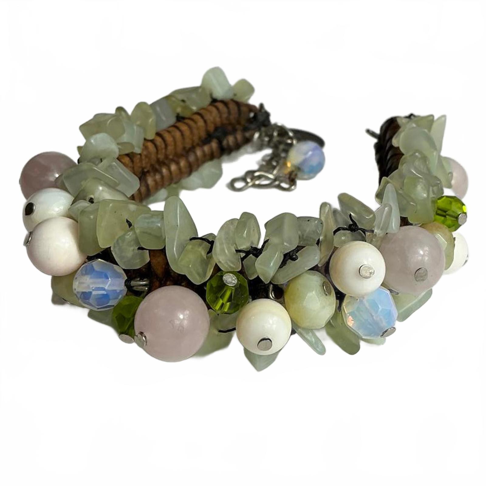 Hand-crafted Statement Leather Bracelet Featuring… - image 9