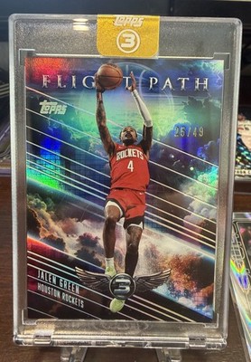 Jalen Green 2025-26 Topps 3 Flight Path /49- ROCKETS