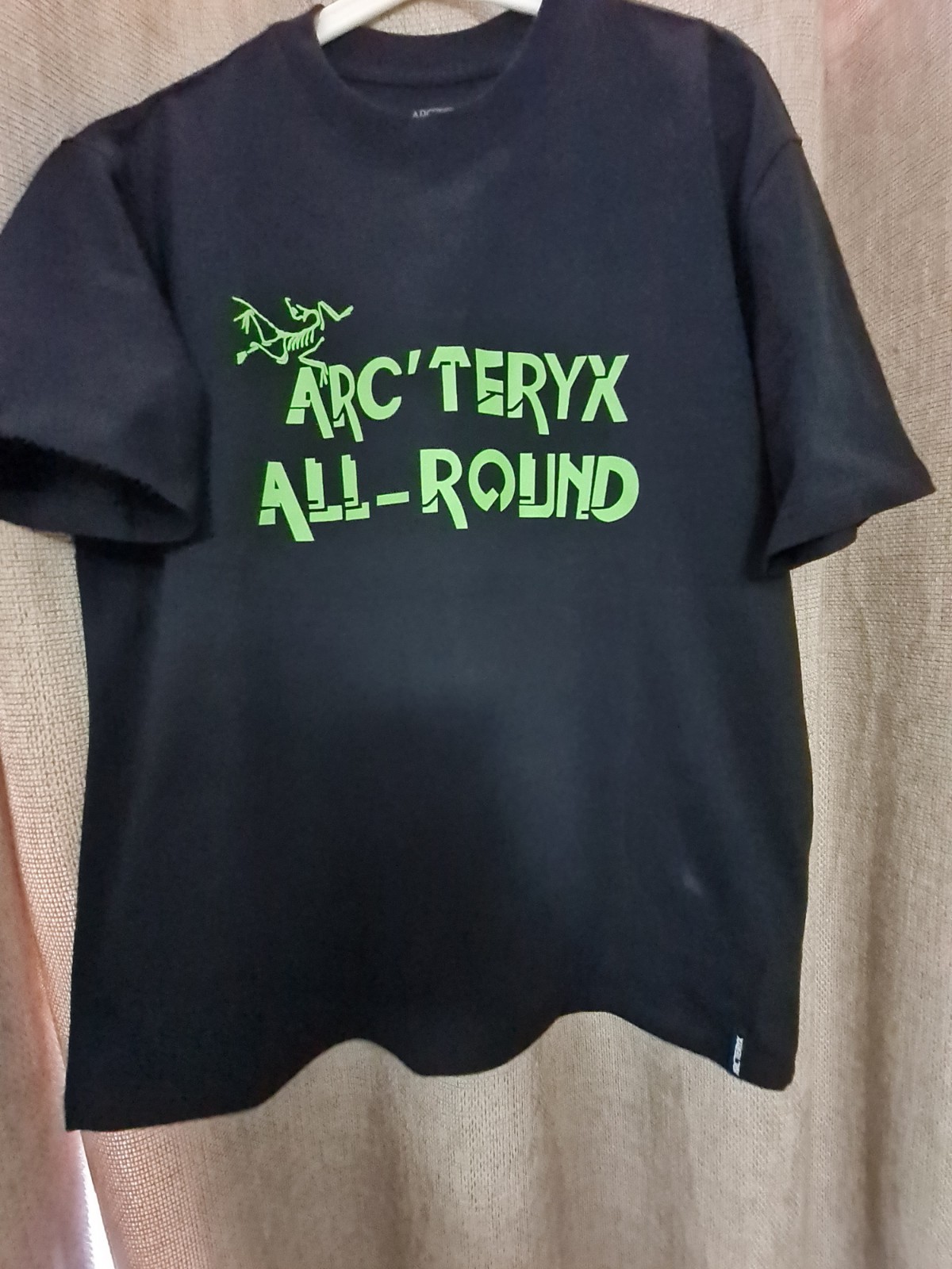 Arc'teryx T Shirt Uomo Kragg Cotone Logo Nero Taglia S