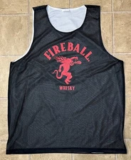 Fireball Whisky Shot Madness 66 Basketball Jersey Mens 2XL Black Sport-Tek