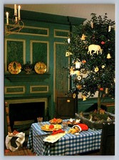 Postcard Delaware Winterhur Museum Fraktur Room Christmas 6x4 Q039