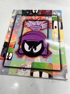 Vintage 1999 Looney Tunes Marvin The Martian Two Pocket Folder Warner Bros 
