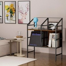 200 LP Vinyl Record Storage Holder Rack Wooden Display Table For Album Books New