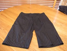 boy's Youth drill boyswear M 10/12 shorts BLK WH NWOT