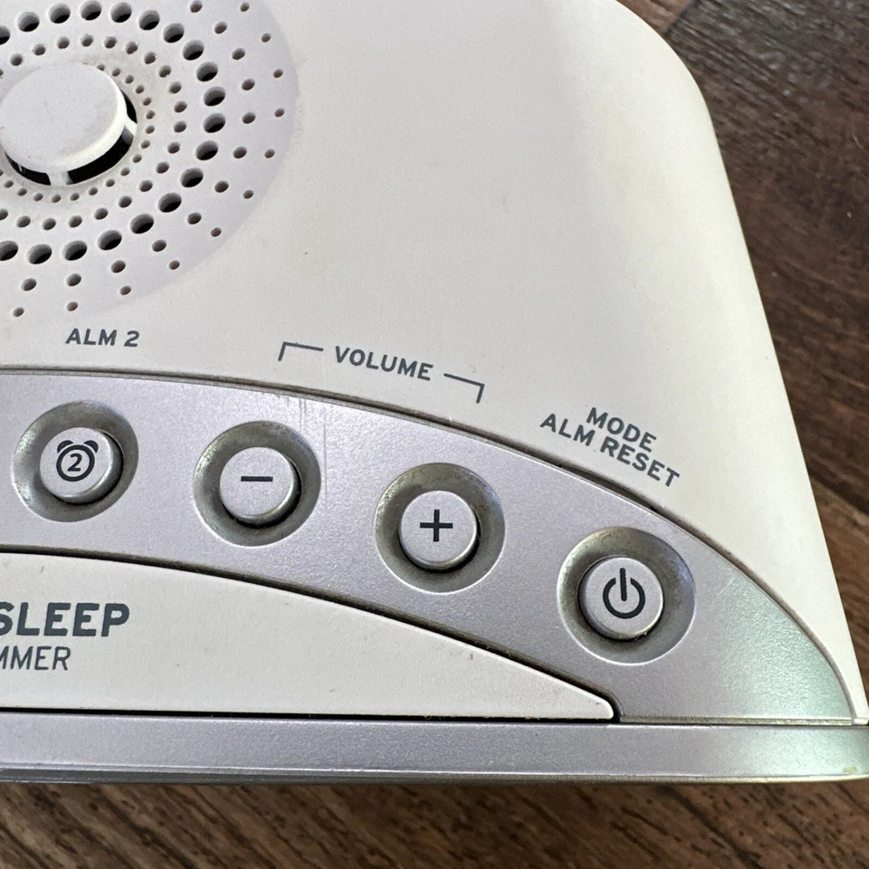 Radio Reloj Despertador Doble Timex AM/FM T231Y Blanco Probado Foto 4 de 4