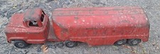 Vintage 1950's Buddy L Texaco Fuel Tanker Truck Toy Pressed Steel