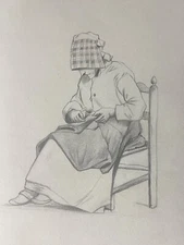 Women Sewing Italy Design Circa 1860