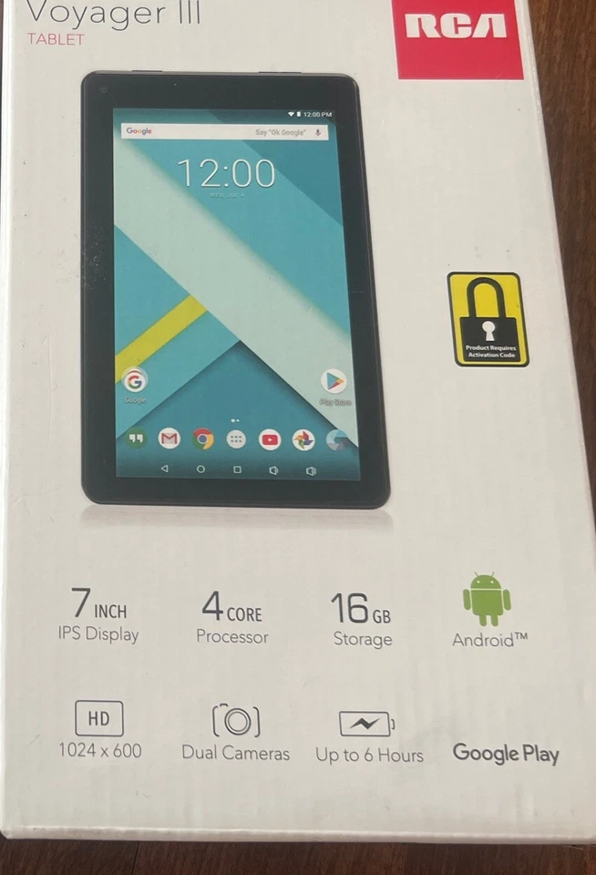 RCA Voyager Pro RCT6773W42KC 16GB, Wi-Fi, 7in - BRAND NEW NEVER BEEN TOUCHED - Image 3 of 3