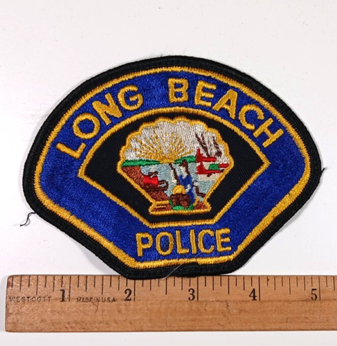 obsolete collectible patch BEACHPOLICECalifornia CA LA Co PD Vintage Used