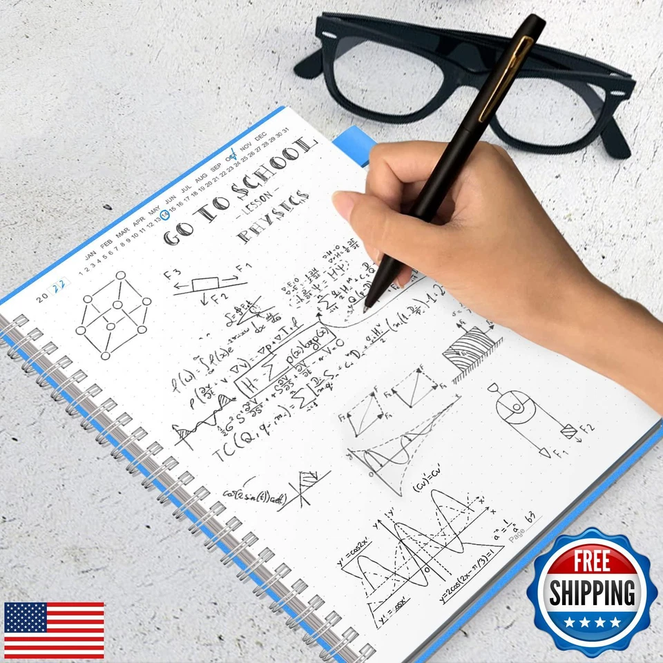 Regolden-Book Undated Spiral Dotted Notebook, Medium A5 Grid Journal Notebook - Image 2 of 4