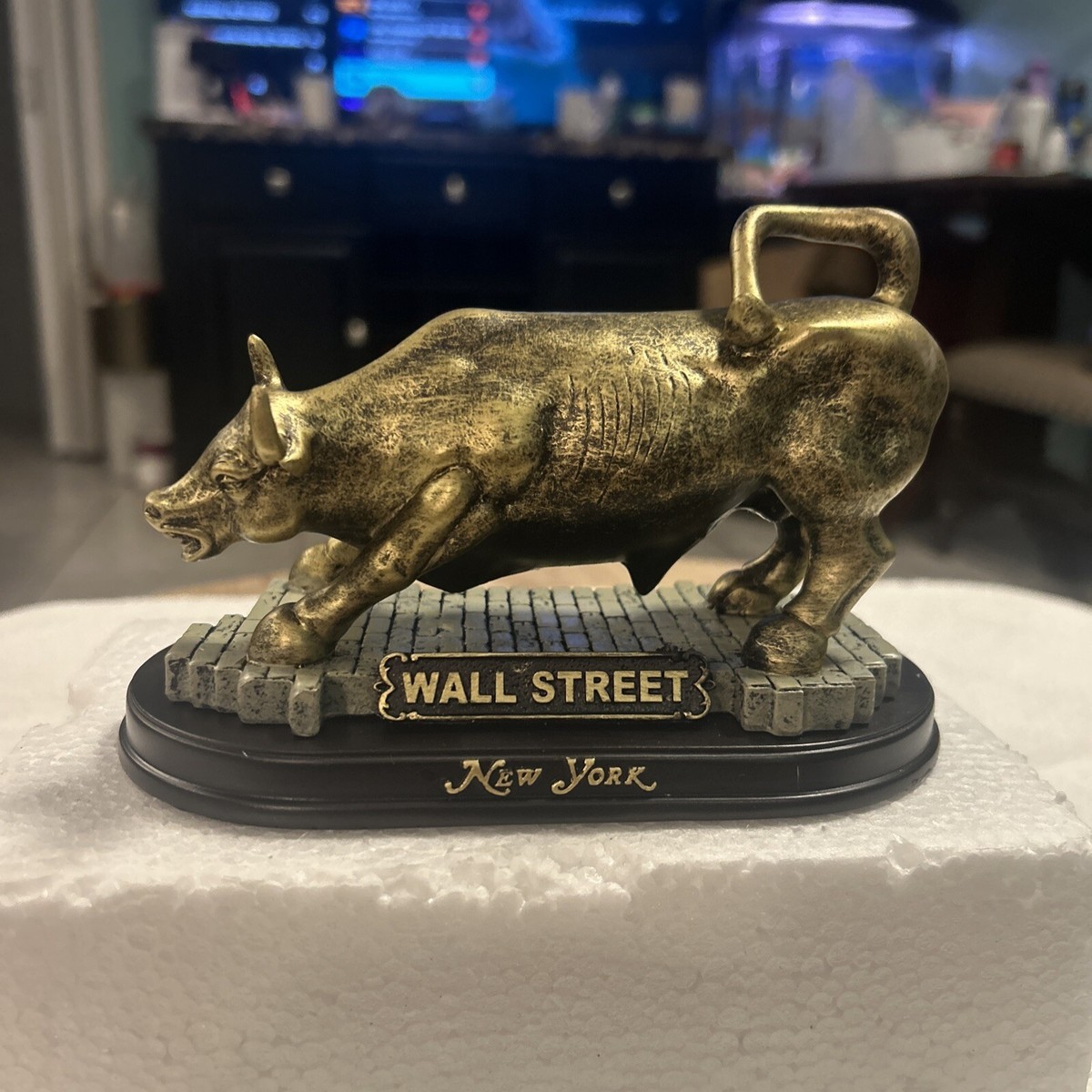 wall street bull statue🇺🇸💯✨just Brilliant!✨(apro. 4x6 In. | eBay