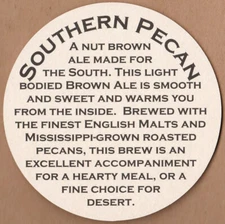 Lazy Magnolia Brewery  Southern Pecan  Beer Coaster Kiln MS