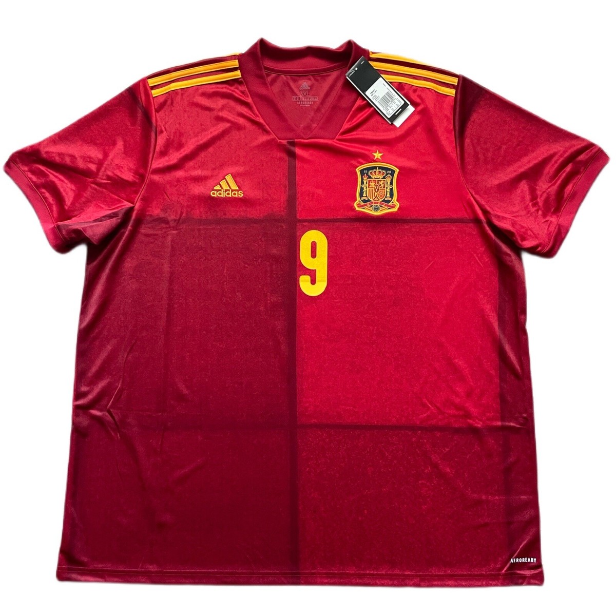 adidas スペイン代表 GAVI 9番 シャツ 2020/21 Spain Home Jersey #9 Gavi 3XL Adidas Football Soccer