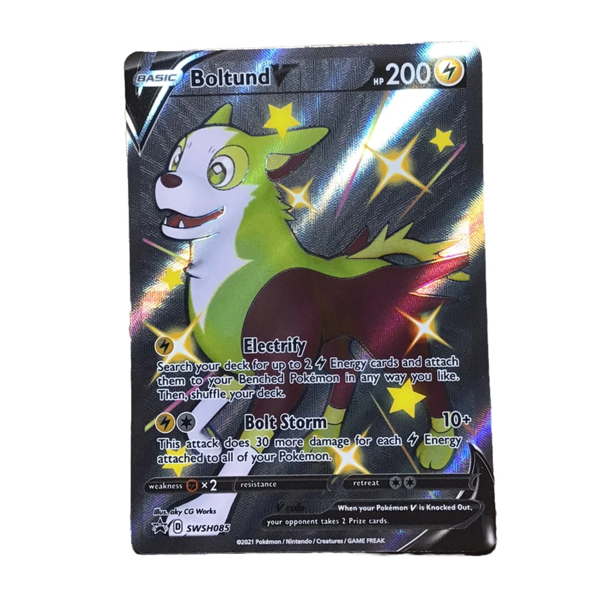 boltund v pokemon card price Amazon.com: Pokemon - Boltund V - SWSH085 - Shining Fates - Black Star  Promo main image 0