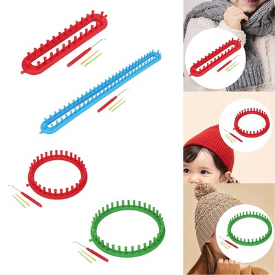 Strickwebstuhl Set mit Häkelhaken strapazierfähiger Stich für Hüte Socken Schal