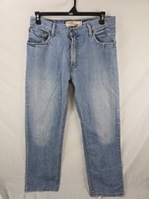 Levis 559 Relaxed Straight Fit W34 L32 Light Wash Distressed USA Made