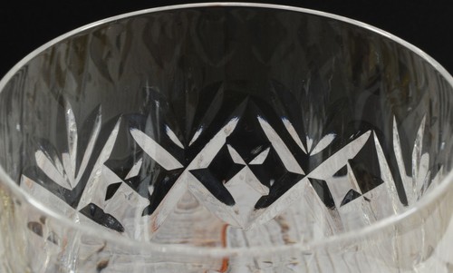 Verre à vin en cristal taillé Royal Doulton 12,5 cm de haut motif géorgien 5 disponibles - Photo 4/5