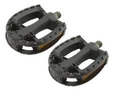 ALTALINE BICYCLE M.T.B PEDALS 777 BLACK COMPATIBLE 9/16 CRANK.