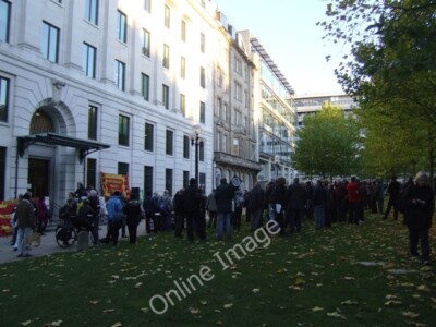 Photo 6x4 Protest outside the Government Office of the West Midlands Birm c2010