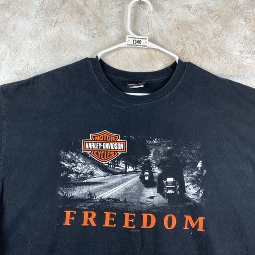 Harley Davidson Mens 2XL Black Short Sleeve Ft Myers Florida Freedom Motorcycle - Picture 4 of 13