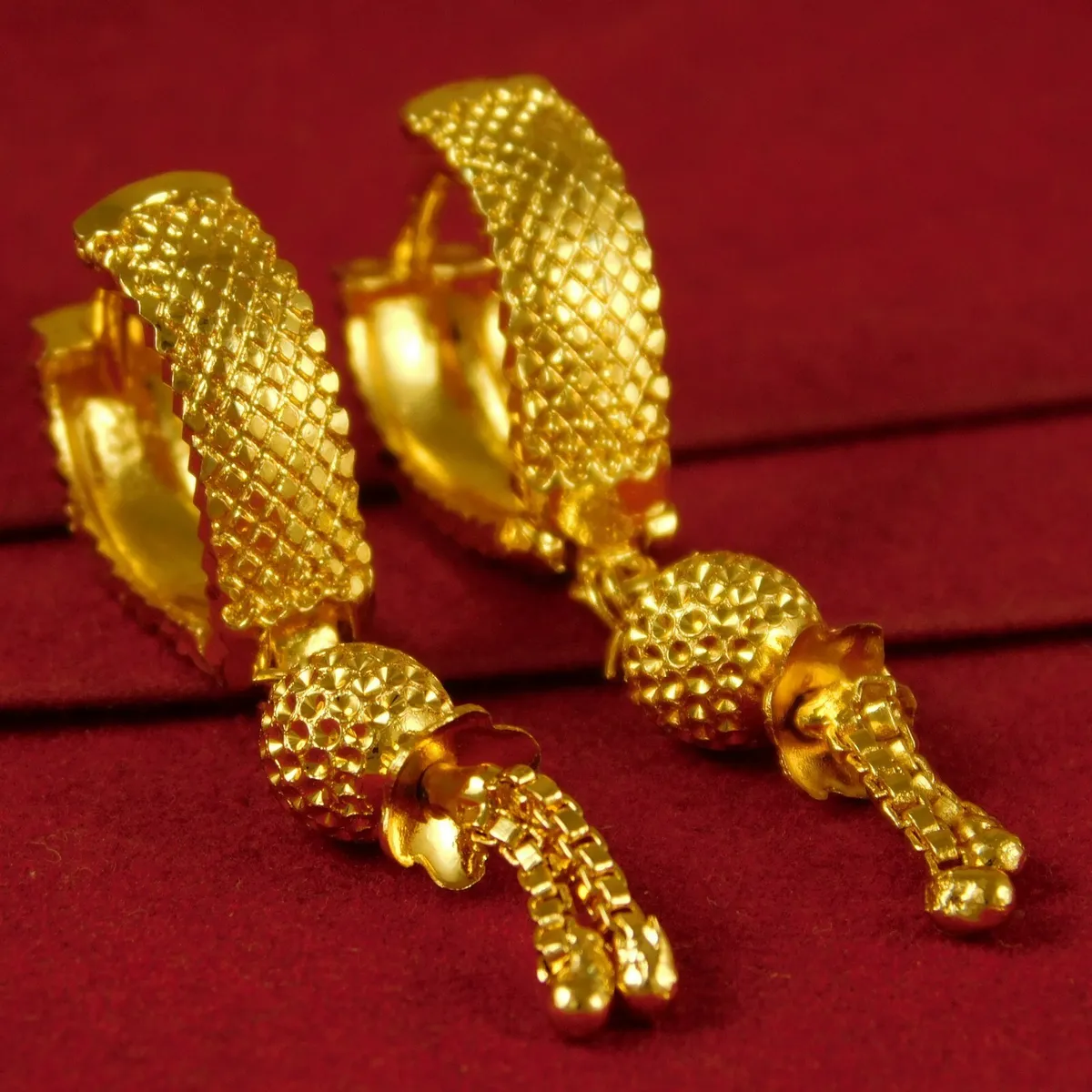 Latest Design Of Gold Earrings Online | Buy Gold Jewellery @ AJS