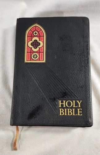 Vintage Heilige Bibel Familie Glaube Ausgabe autorisiert KJV roter Buchstabe schwarzer Einband