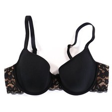 Wacoal Bra Size 36B All Dressed Up Contour Underwire Seamless Bra Black 853166
